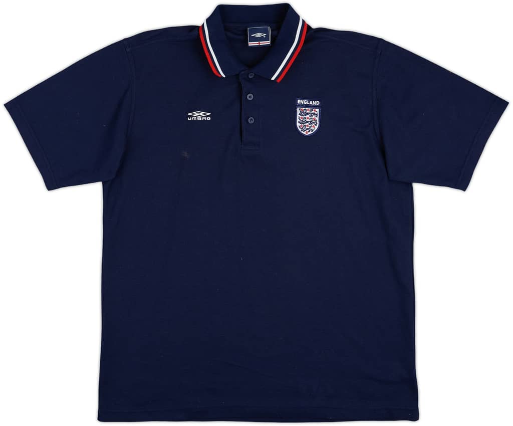 2000-02 England Umbro Polo Shirt - 7/10 - (XL)