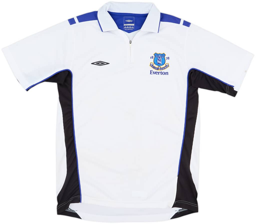 2005-06 Everton Umbro 1/4 Zip Polo Shirt - 7/10 - (M)