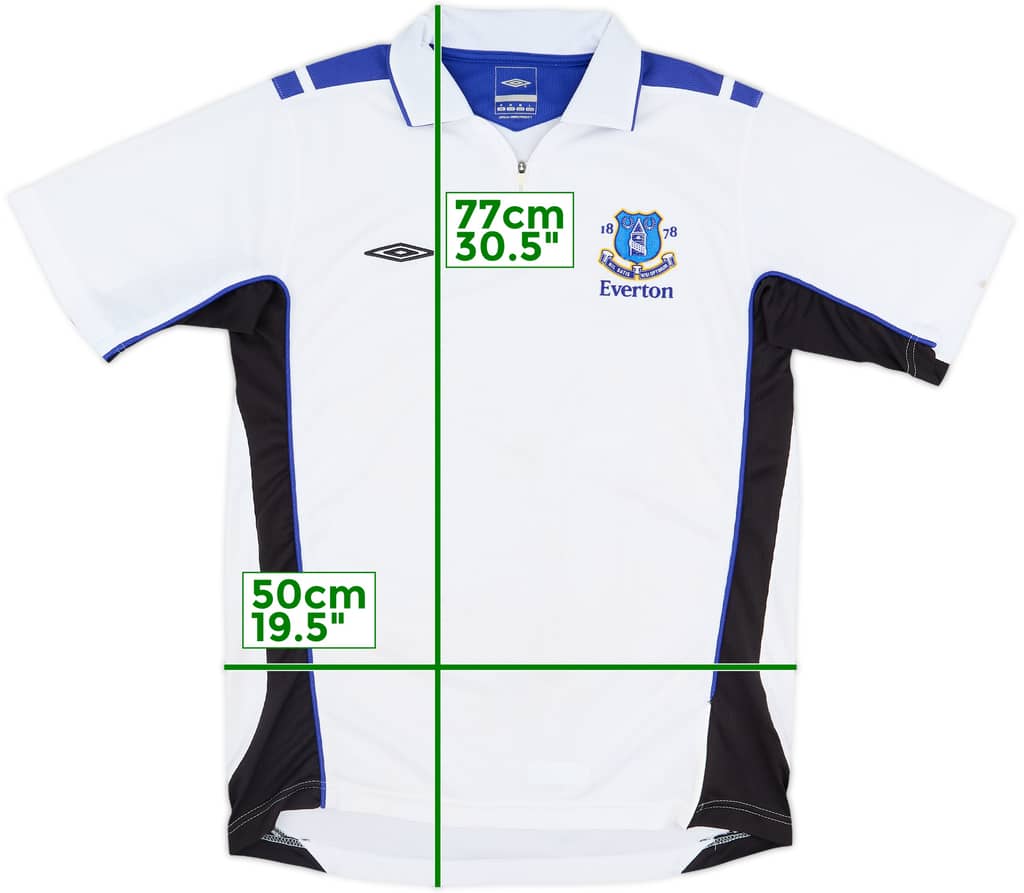2005-06 Everton Umbro 1/4 Zip Polo Shirt - 7/10 - (M)