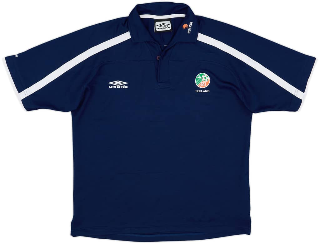 2000-01 Ireland Umbro Polo Shirt - 8/10 - (M)