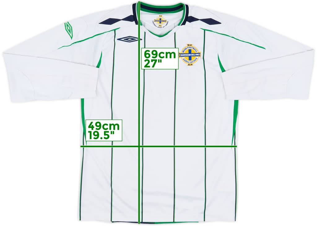 2008-09 Northern Ireland Away L/S Shirt - 5/10 - (M)