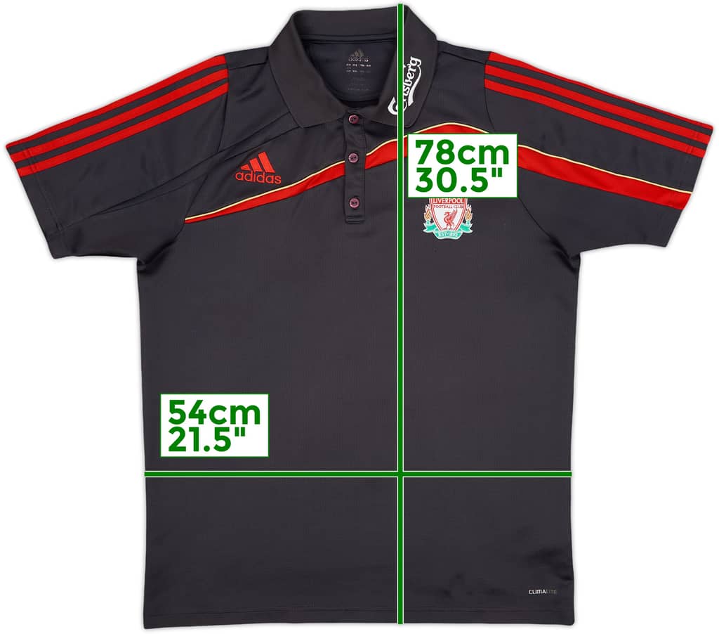 2009-10 Liverpool adidas Polo Shirt - 8/10 - (L)