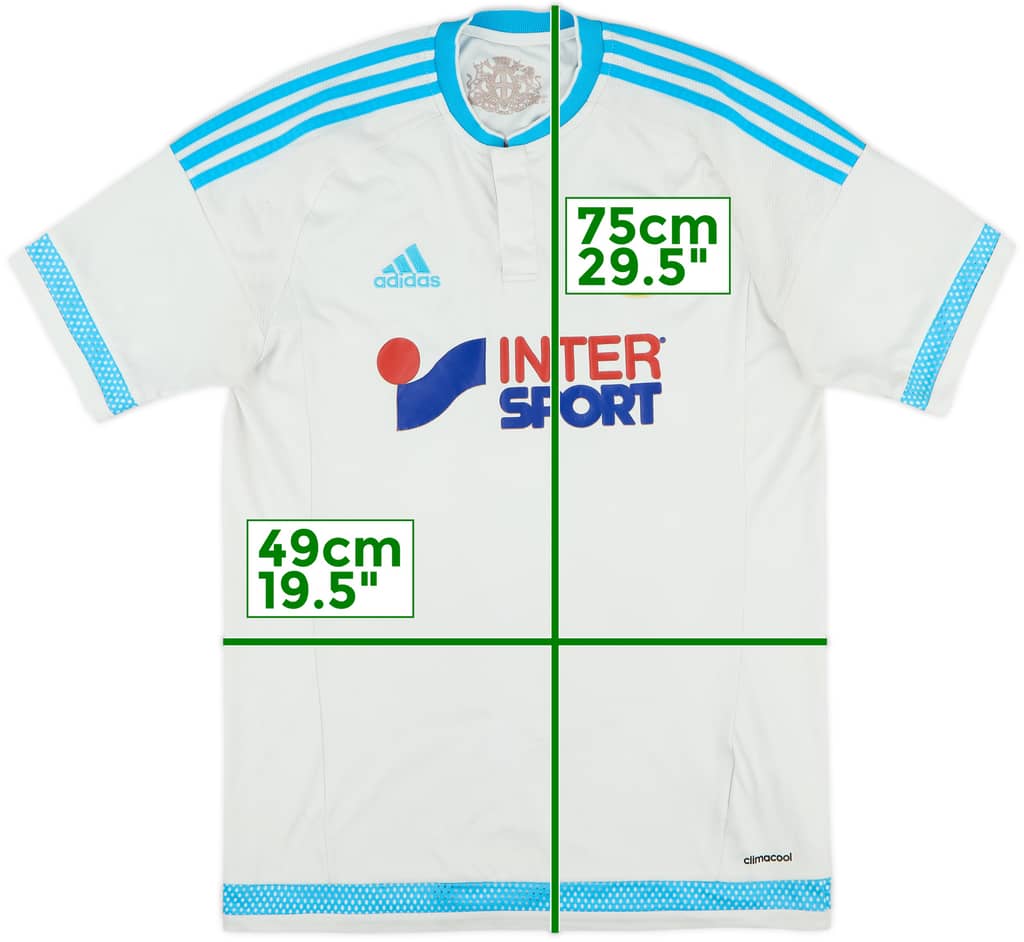 2015-16 Olympique Marseille Home Shirt - 5/10 - (M)
