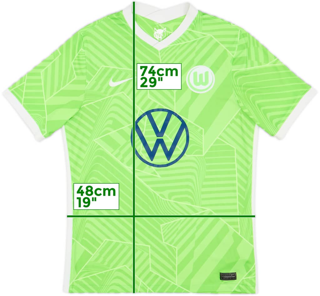 2021-22 Wolfsburg Home Shirt - 8/10 - (M)