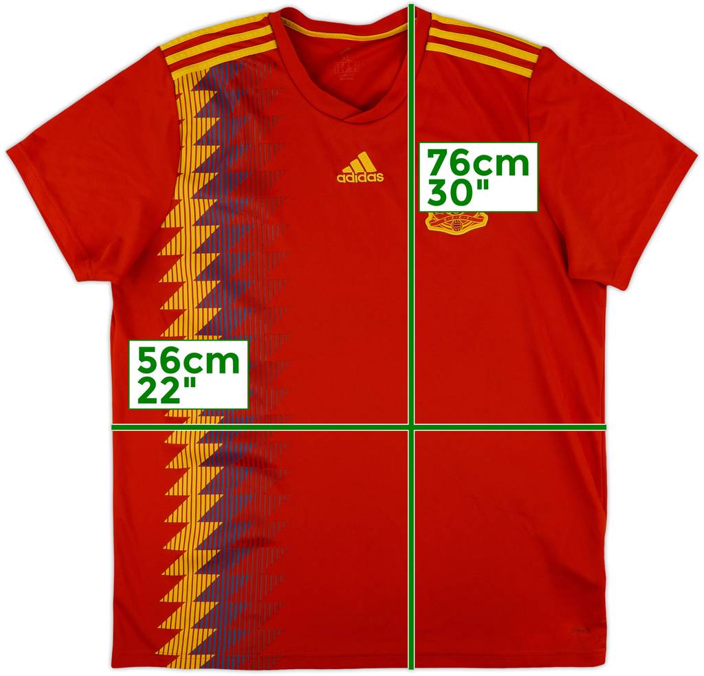 2018-19 Spain Home Shirt - 6/10 - (XL)