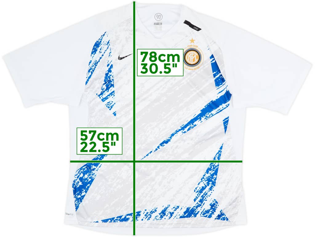 2007-08 Inter Milan Nike Anniversary Training Shirt - 8/10 - (XL)
