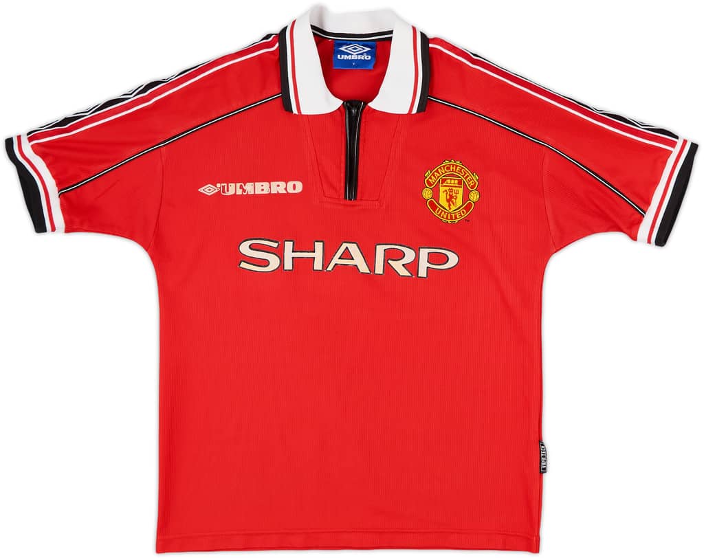 1998-00 Manchester United Home Shirt - 5/10 - (Y)