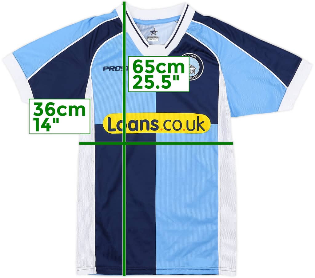 2005-07 Wycombe Wanderers Home Shirt - 6/10 - (7-8 Years)