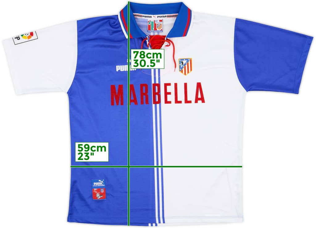 1996-97 Atletico Madrid Third Shirt - 10/10 - (L)