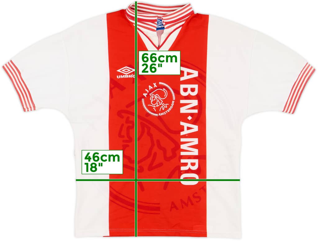 1995-96 Ajax Home Shirt - 7/10 - (Y)
