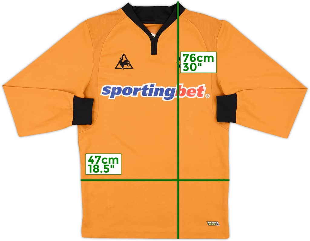 2009-10 Wolves Home L/S Shirt - 9/10 - (S)