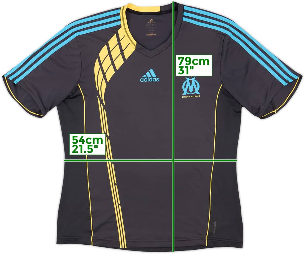 2009-10 Olympique Marseille adidas Training Shirt - 8/10 - (L)