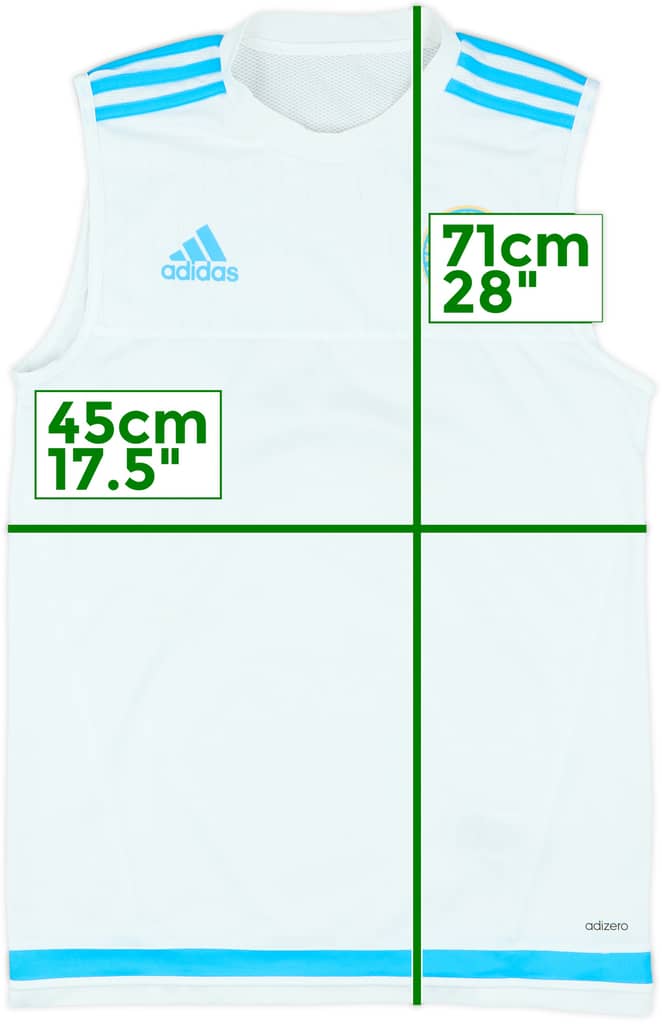 2015-16 Olympique Marseille adizero Training Vest - 7/10 - (S)