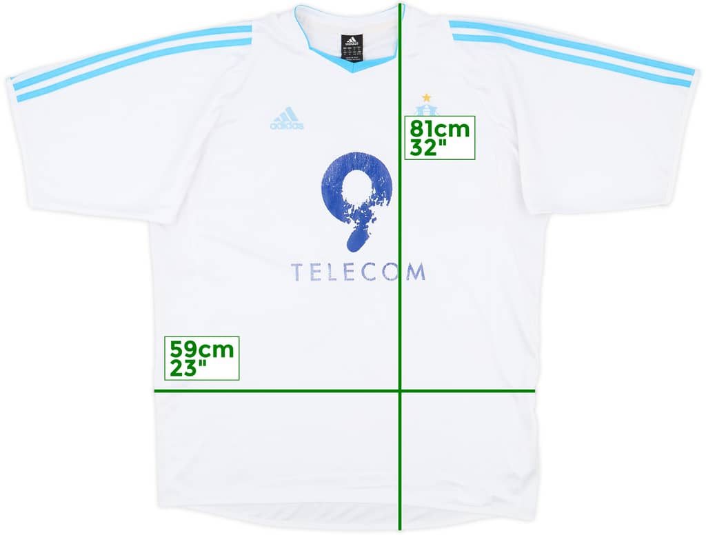 2003-04 Olympique Marseille Home Shirt - 4/10 - (XL)