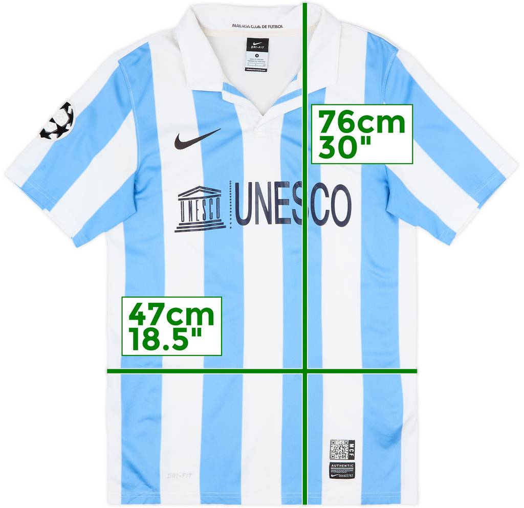 2012-13 Malaga CL Home Shirt - 7/10 - (S)