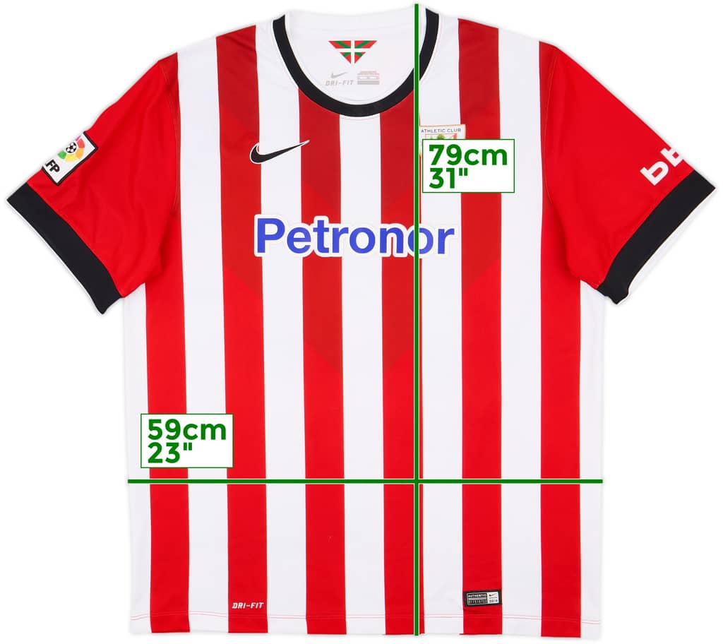 2014-15 Athletic Bilbao Home Shirt - 9/10 - (XL)