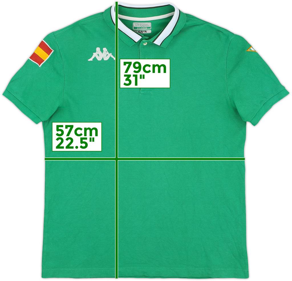 2008-09 Real Betis Kappa Polo Shirt - 7/10 - (XL)