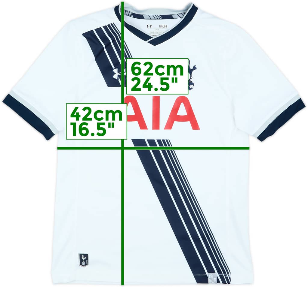 2015-16 Tottenham Home Shirt - 7/10 - (L.Boys)