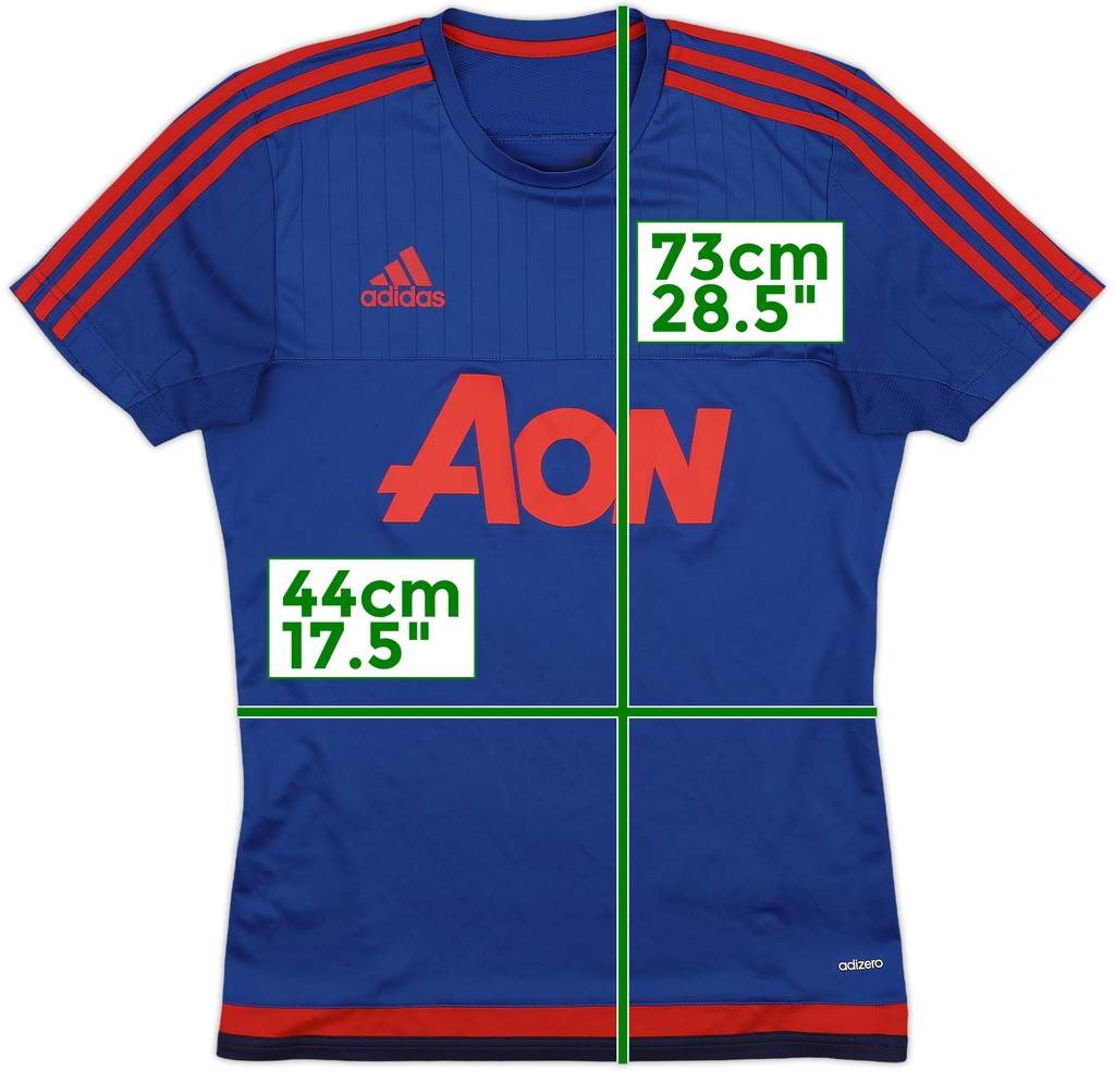 2015-16 Manchester United adizero Training Shirt - 7/10 - (S)