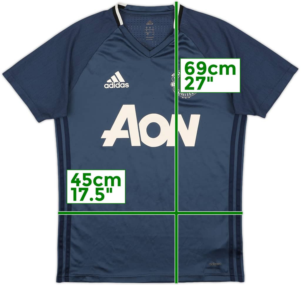 2016-17 Manchester United adizero Training Shirt - 8/10 - (S)