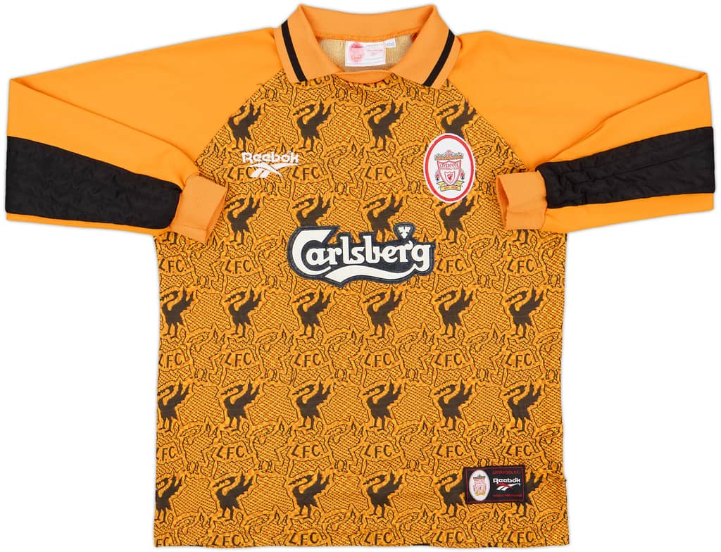 1996-97 Liverpool GK Shirt - 9/10 - (Y)