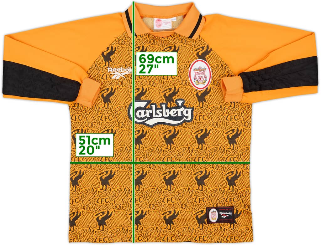1996-97 Liverpool GK Shirt - 9/10 - (Y)