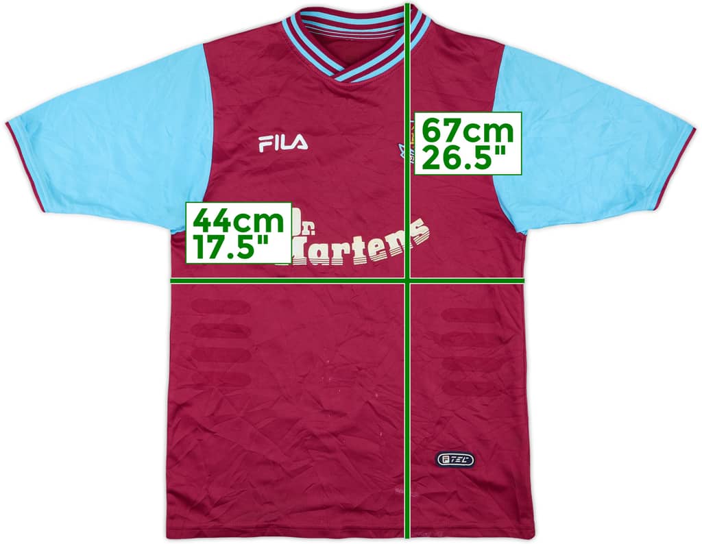 2001-03 West Ham Home Shirt - 6/10 - (M.Boys)