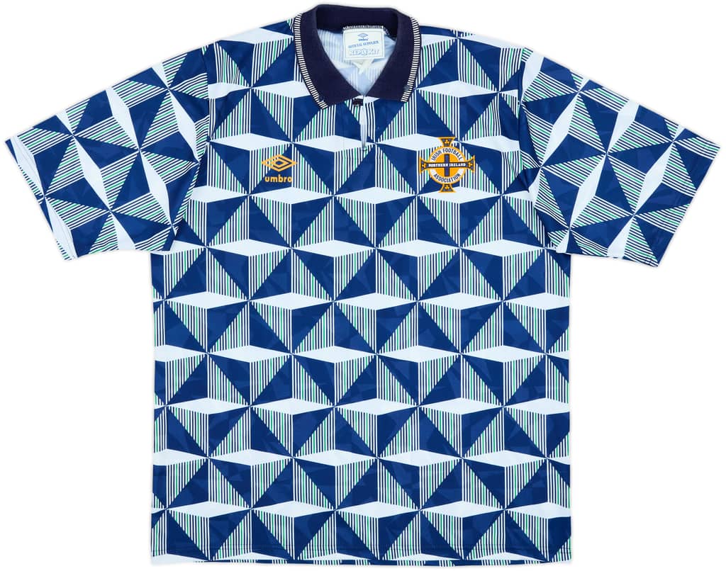 1990-92 Northern Ireland Away Shirt - 8/10 - (XL)