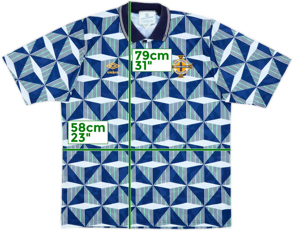 1990-92 Northern Ireland Away Shirt - 8/10 - (XL)