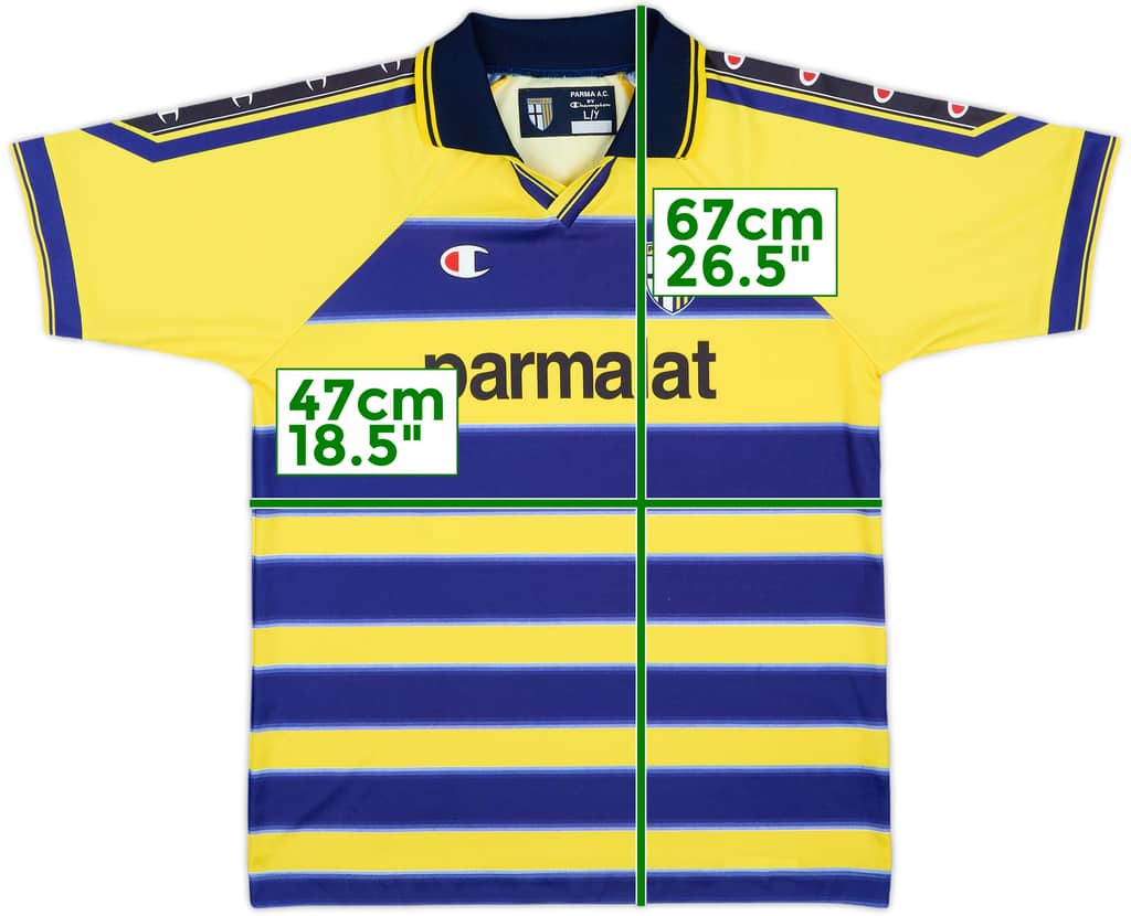 1998-99 Parma Basic Home Shirt - 8/10 - (L.Boys)