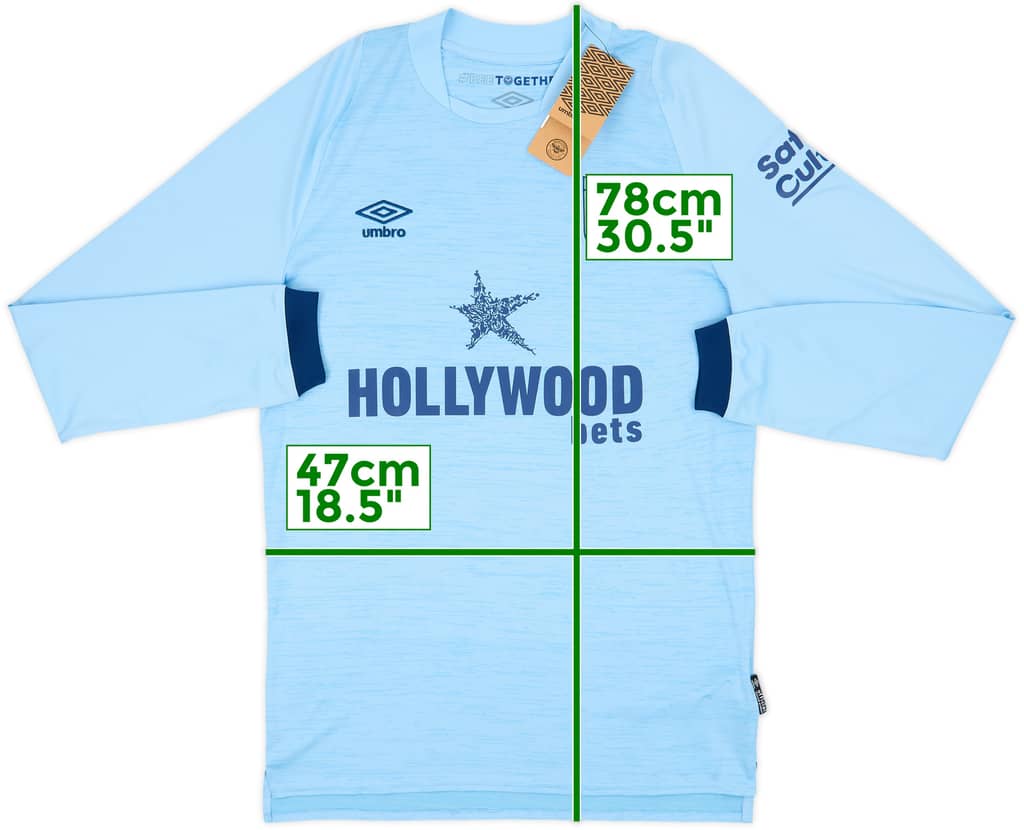 2022-24 Brentford Away L/S Shirt (S)