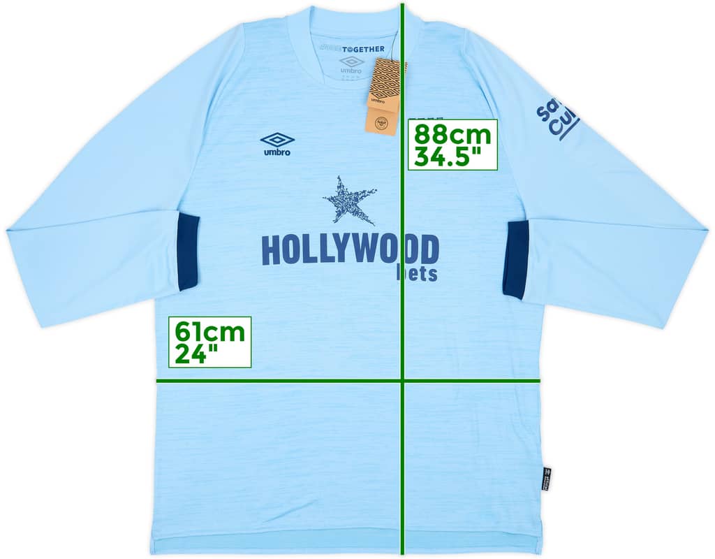 2022-24 Brentford Away L/S Shirt (XXL)