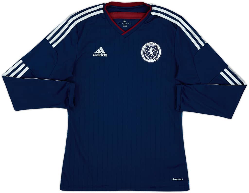 2014-15 Scotland Home L/S Shirt - 8/10 - (S)