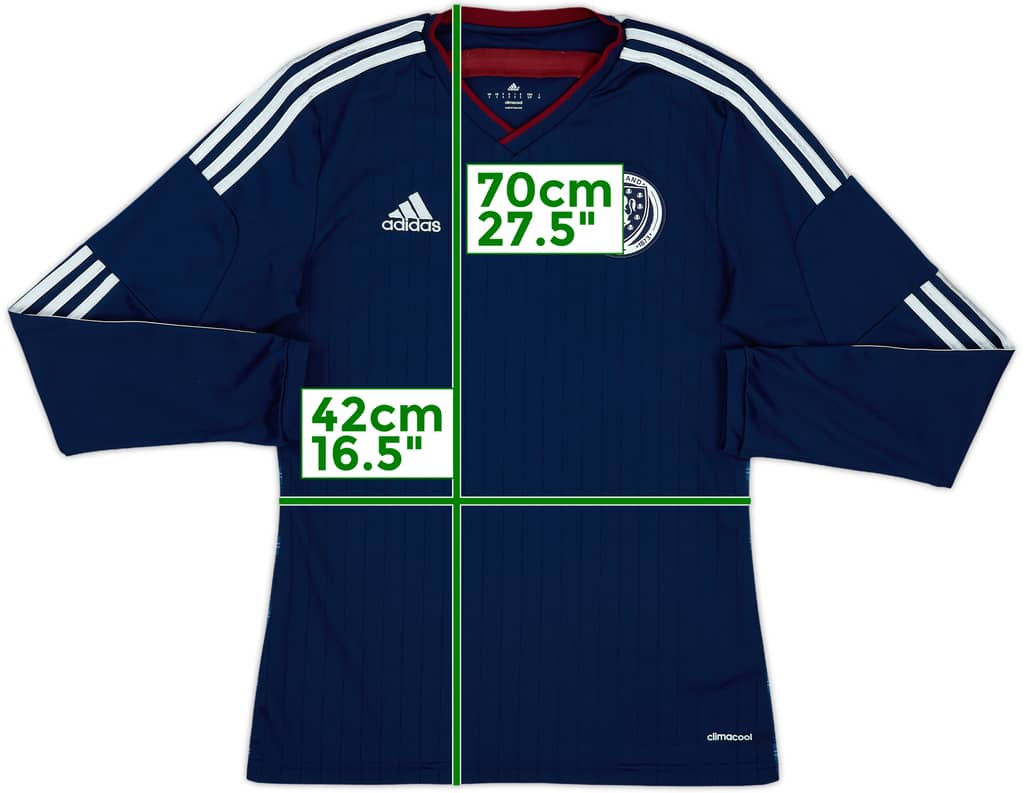 2014-15 Scotland Home L/S Shirt - 8/10 - (S)