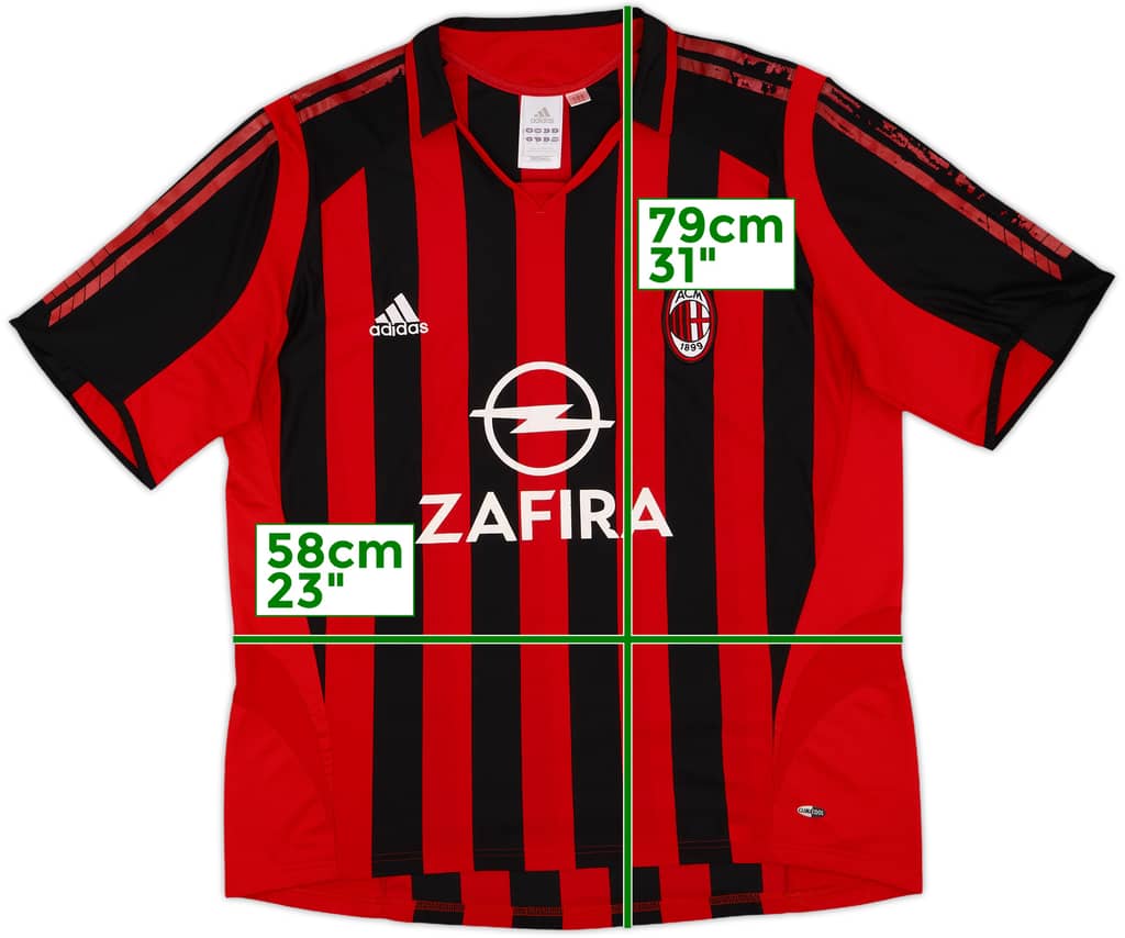 2005-06 AC Milan Home Shirt - 5/10 - (XL)