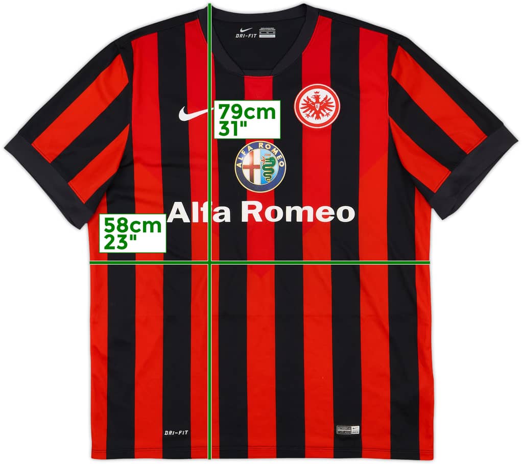 2014-15 Eintracht Frankfurt Home Shirt - 6/10 - (XL)