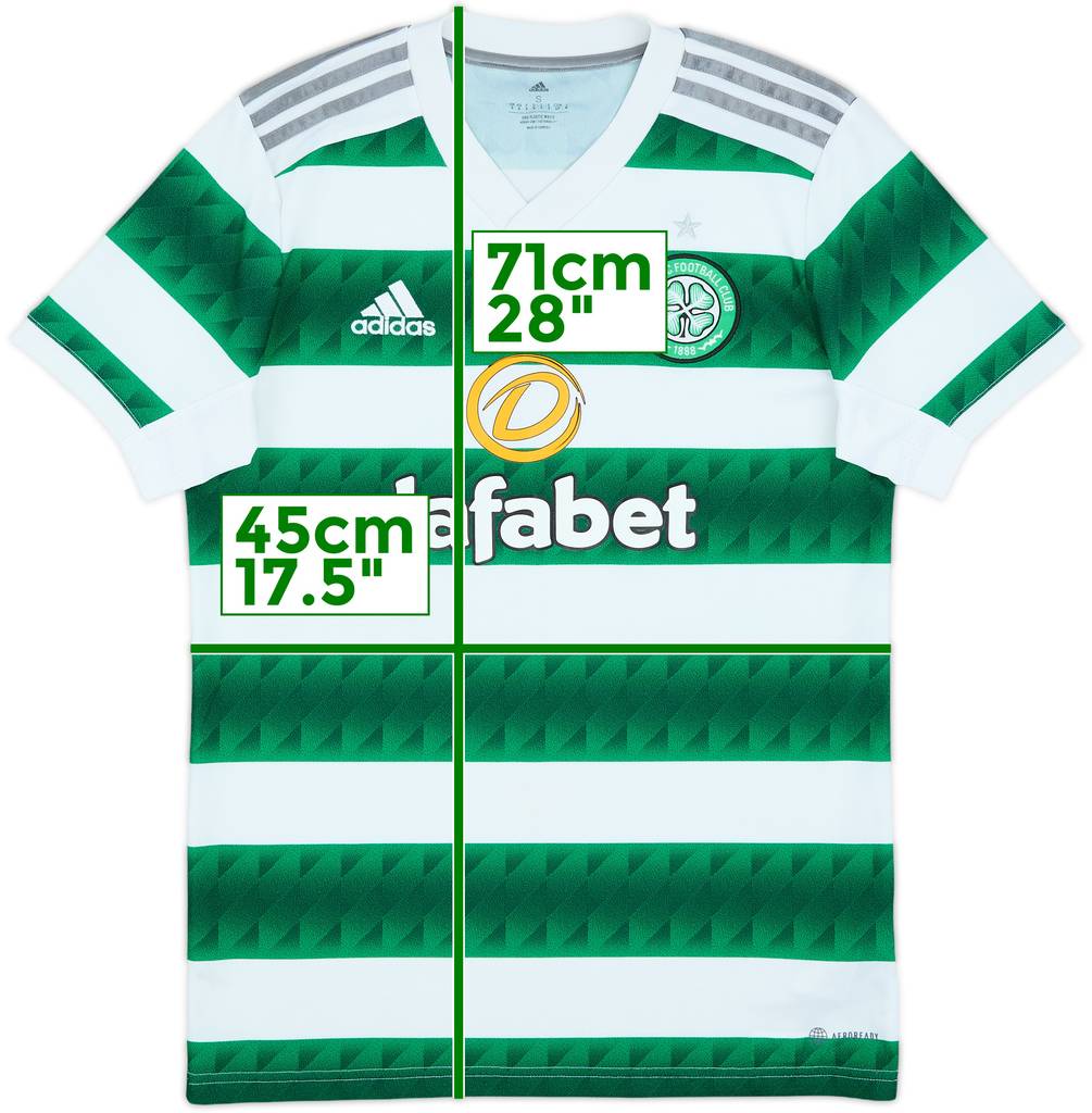 2022-23 Celtic Home Shirt - 8/10 - (S)
