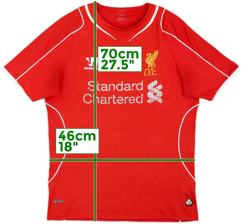 2014-15 Liverpool Home Shirt - 4/10 - (S)