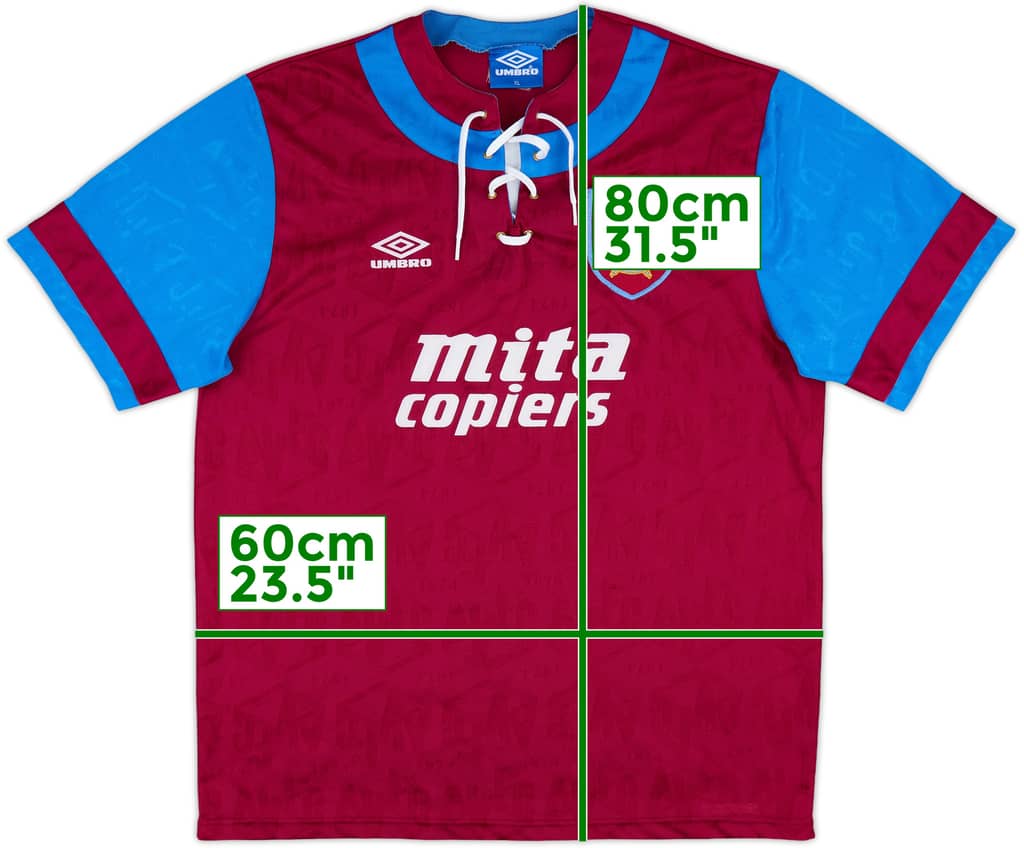 1992-93 Aston Villa Home Shirt - 10/10 - (XL)