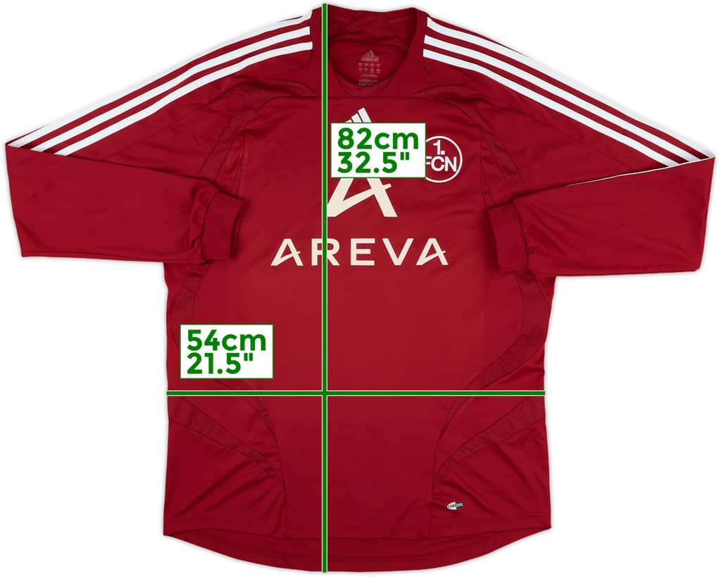 2008-09 Nurnberg Home L/S Shirt - 7/10 - (L)