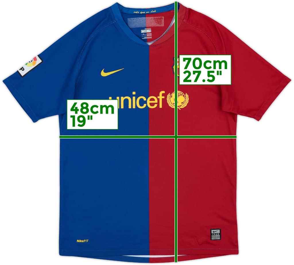 2008-09 Barcelona Home Shirt - 8/10 - (XL.Boys)