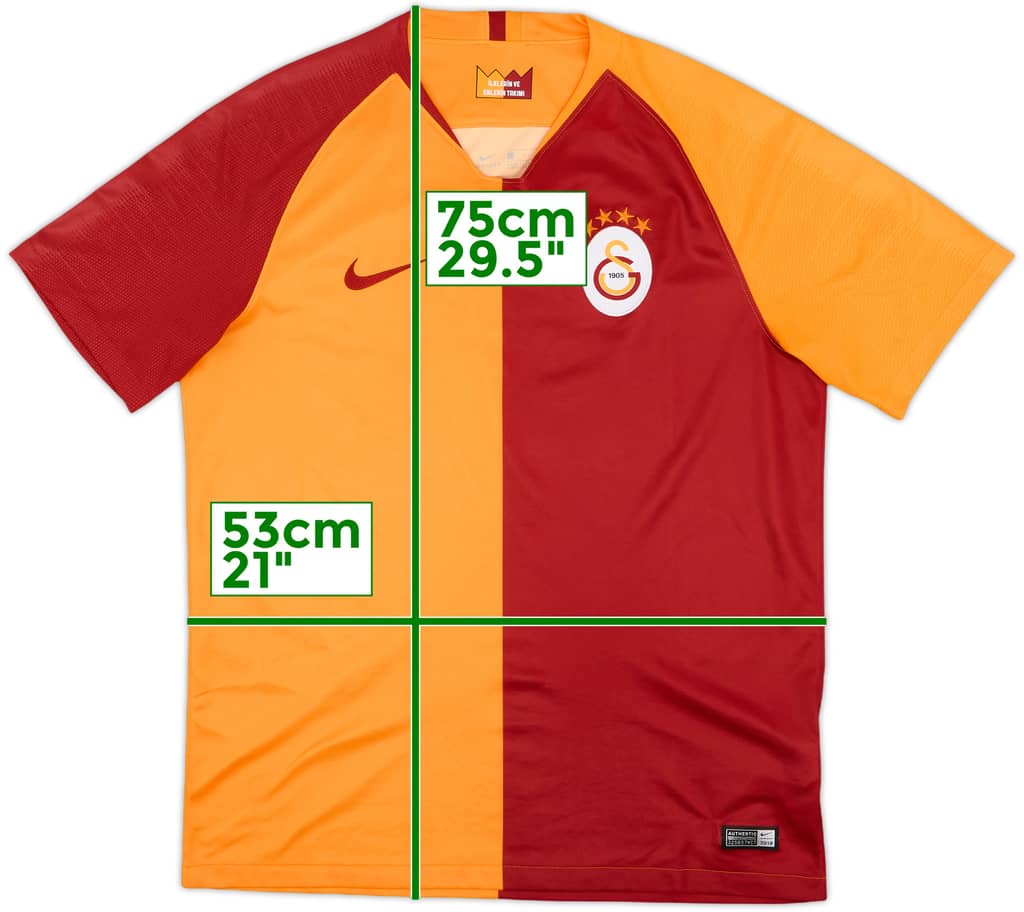 2018-19 Galatasaray Home Shirt - 10/10 - (L)