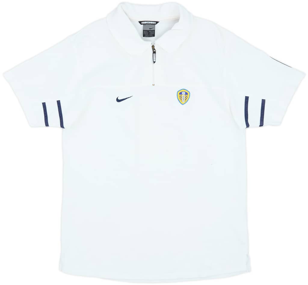 2003-04 Leeds Nike 1/4 Zip Polo Shirt - 9/10 - (M)