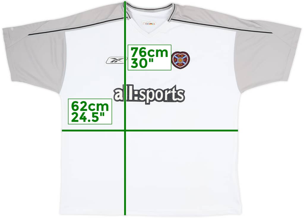 2003-04 Hearts Away Shirt - 8/10 - (XL)