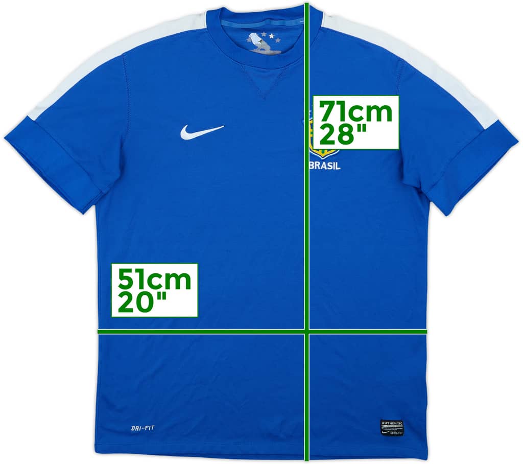 Camiseta de visitante de Brazil 2013 - 7/10 - (L)