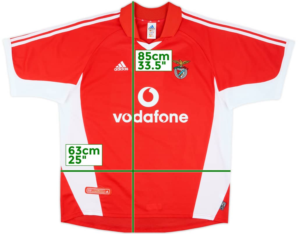 2001-02 Benfica Home Shirt - 10/10 - (XL)