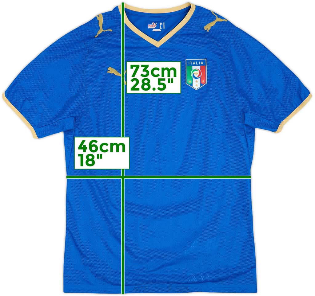 2007-08 Italy Home Shirt - 9/10 - (S)