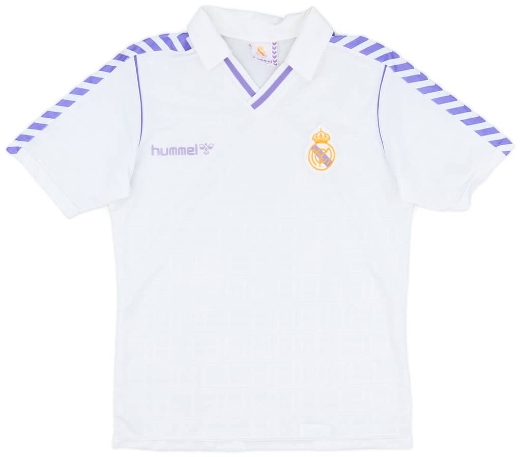 1986-88 Real Madrid Home Shirt - 8/10 - (L)