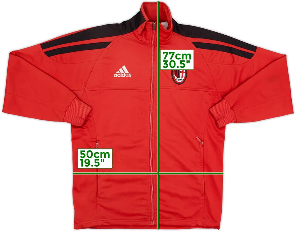 2001-02 AC Milan adidas Track Jacket - 8/10 - (L.Boys)