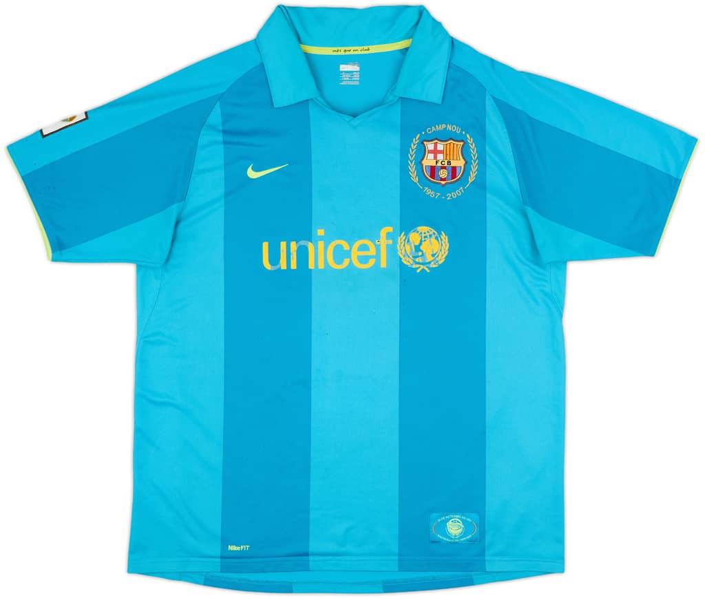 2007-09 Barcelona Away Shirt - 4/10 - (XL)